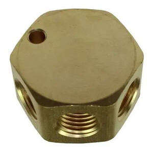 COILHOSE PORT FLAT HEX MANIFOLD, 3/8" X 3/8" OUT